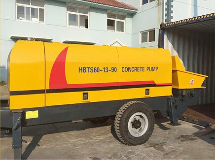 HBTS60 diesel concrete pump has been transported to Philippines