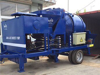 Our JBS30 electric concrete mixer pump was exported to Russia