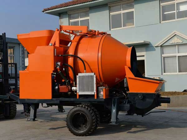 Electric-concrete-mixer-pump